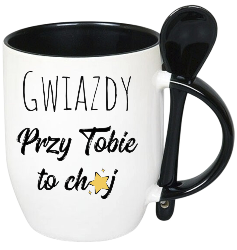 KUBEK Z ŁYŻECZKĄ PREZENT DZIEŃ KOBIET DLA KOLEŻANKI DZIEWCZYNY MAMY WZORY