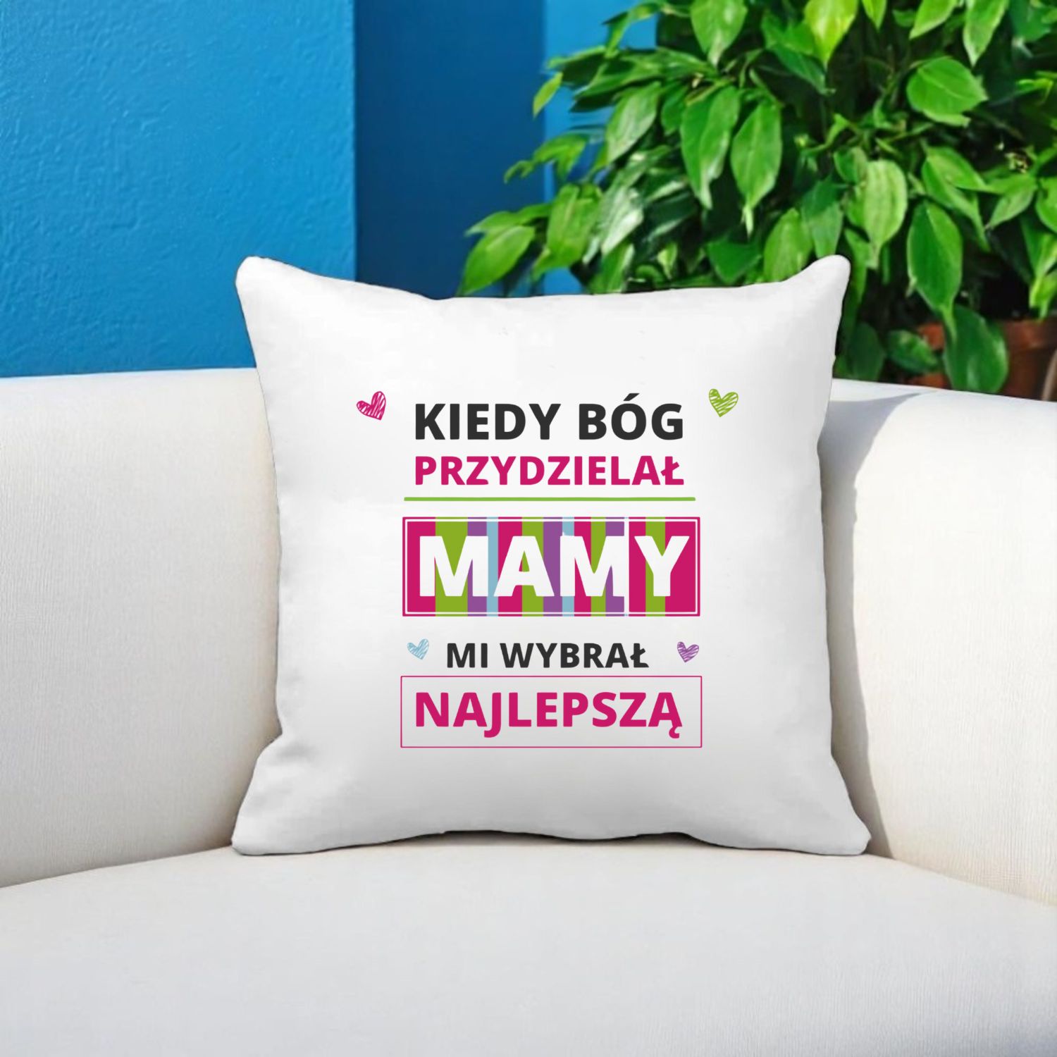 ZESTAW PREZENTOWY PODUSZKA I PIĘKNY KUBEK DLA MAMY DZIEŃ MATKI URODZINY