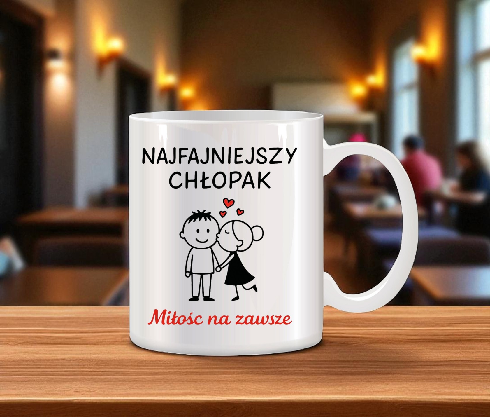 Kubek z nadrukiem prezent Dzień CHŁOPAKA dla kolegi urodziny różne wzory