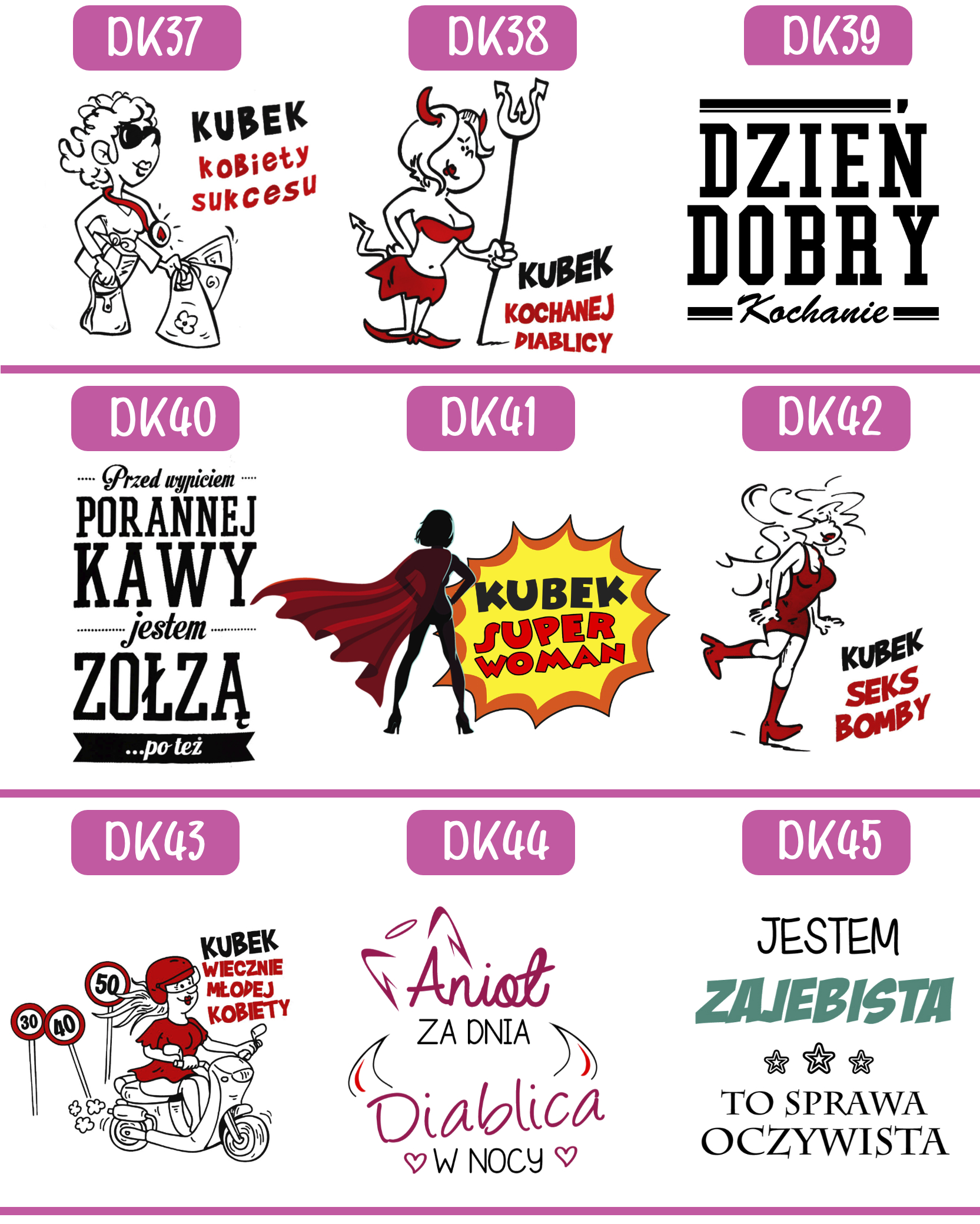 KUBEK Z NADRUKIEM PREZENT DLA KOLEŻANKI DZIEWCZYNY ŻONY MAMY DZIEŃ KOBIET