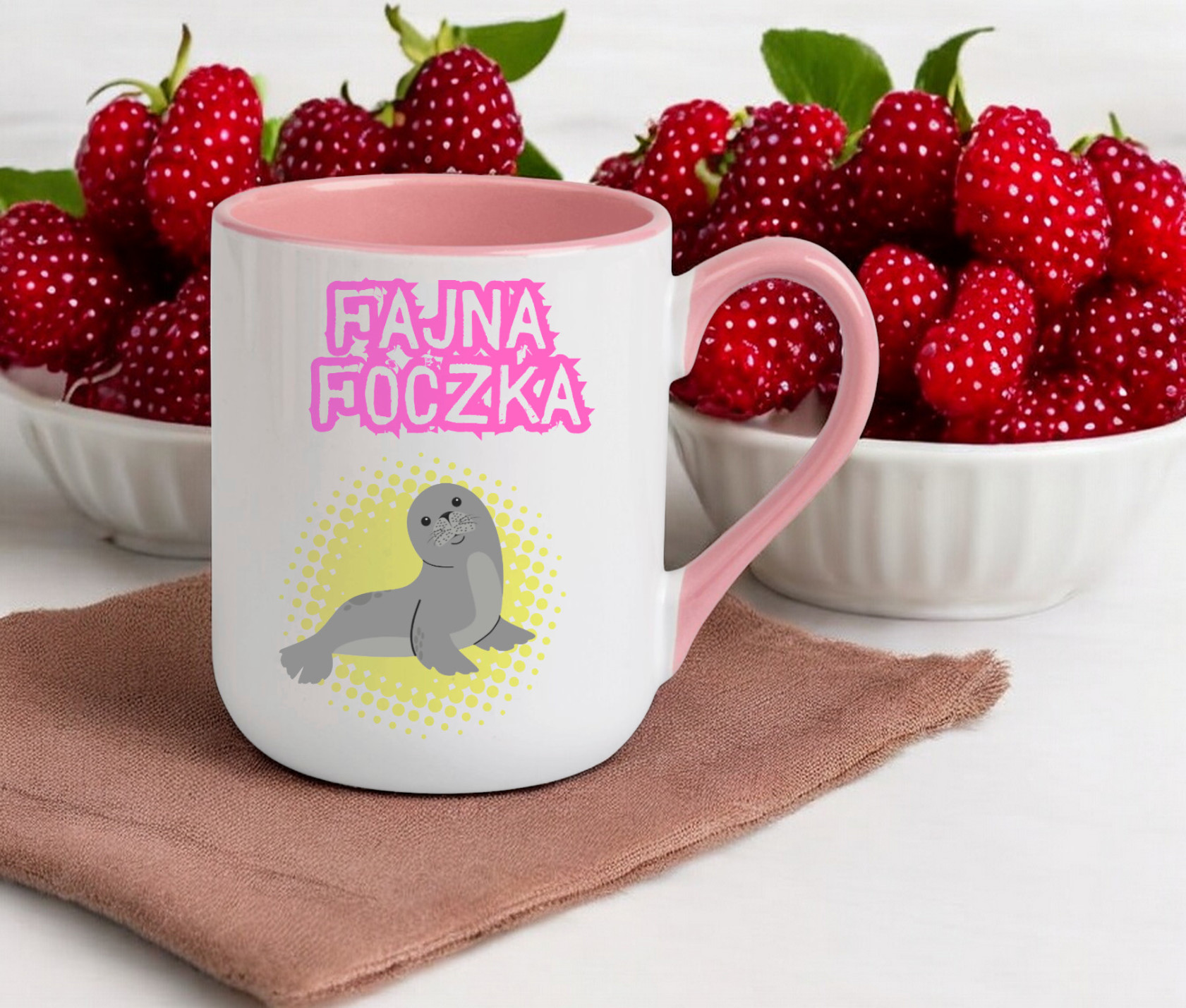 KUBEK Z NADRUKIEM PREZENT DLA KOLEŻANKI DZIEWCZYNY ŻONY MAMY DZIEŃ KOBIET