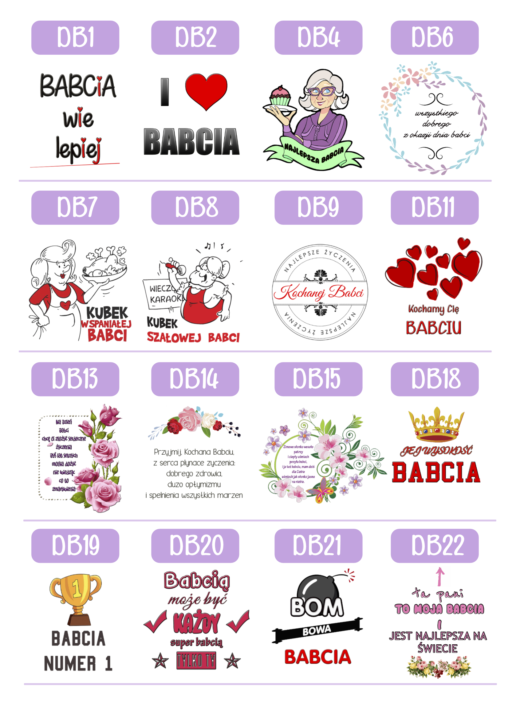 KUBEK Z NADRUKIEM PREZENT DZIEŃ BABCI URODZINY BABCIA IMIENINY