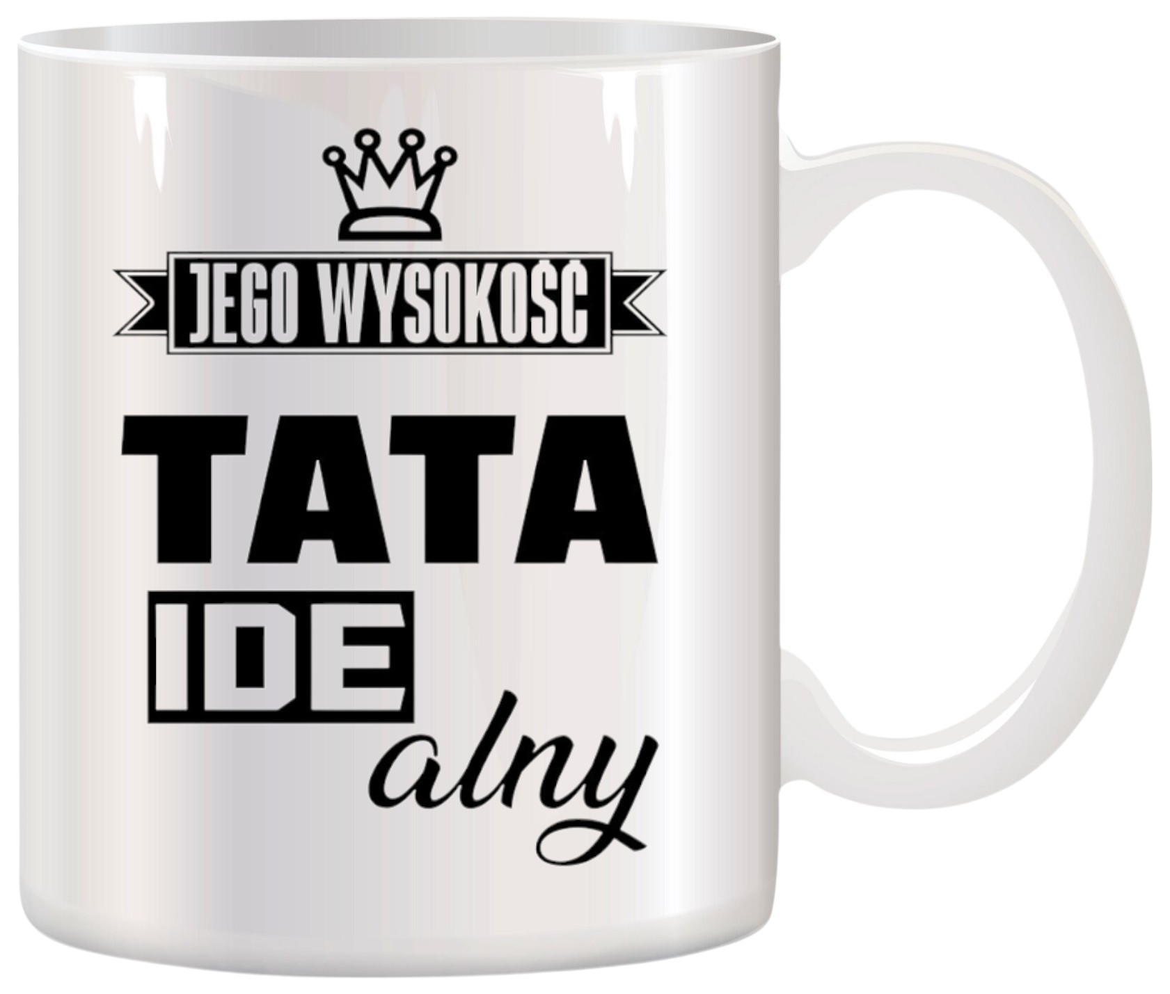 KUBEK Z NADRUKIEM ŚMIESZNY PREZENT DLA TATY URODZINY IMIENINY DZIEŃ OJCA