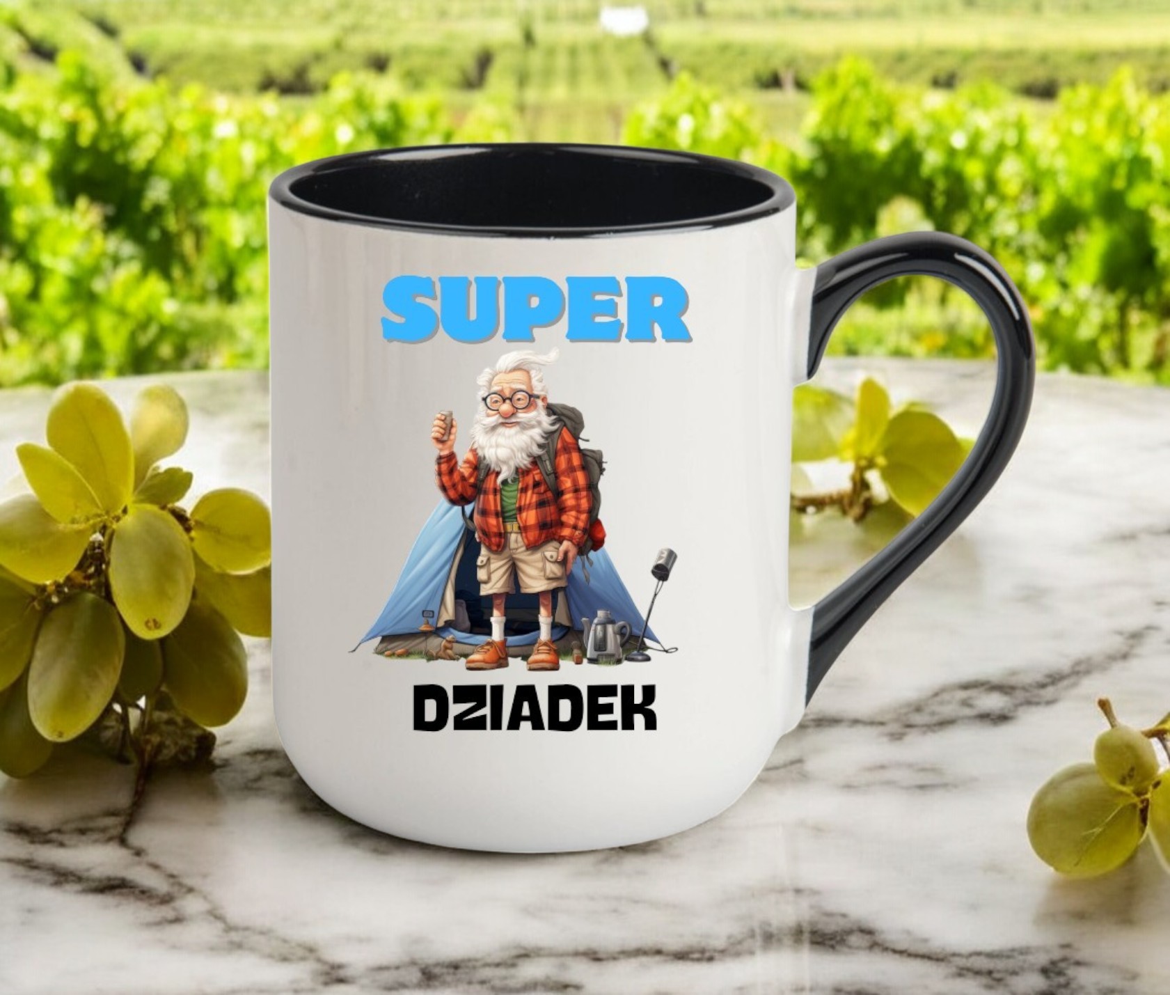 KUBEK Z NADRUKIEM ŚMIESZNY PREZENT DZIEŃ DZIADKA URODZINY IMIENINY DZIADEK