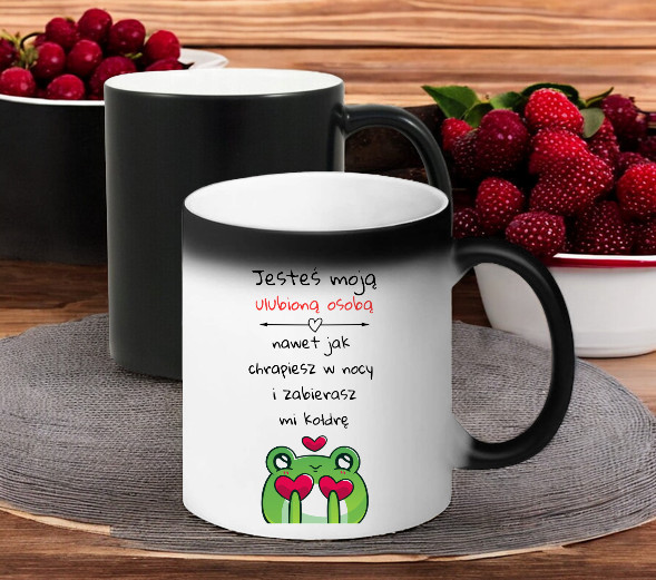 KUBEK MAGICZNY PREZENT DLA DZIEWCZYNY ŻONY MĘŻA CHŁOPAKA WALENTYNKI WZORY