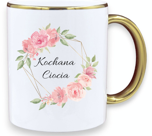 KUBEK PREMIUM PIĘKNY PREZENT DLA CIOCI KOCHANA CIOCIA