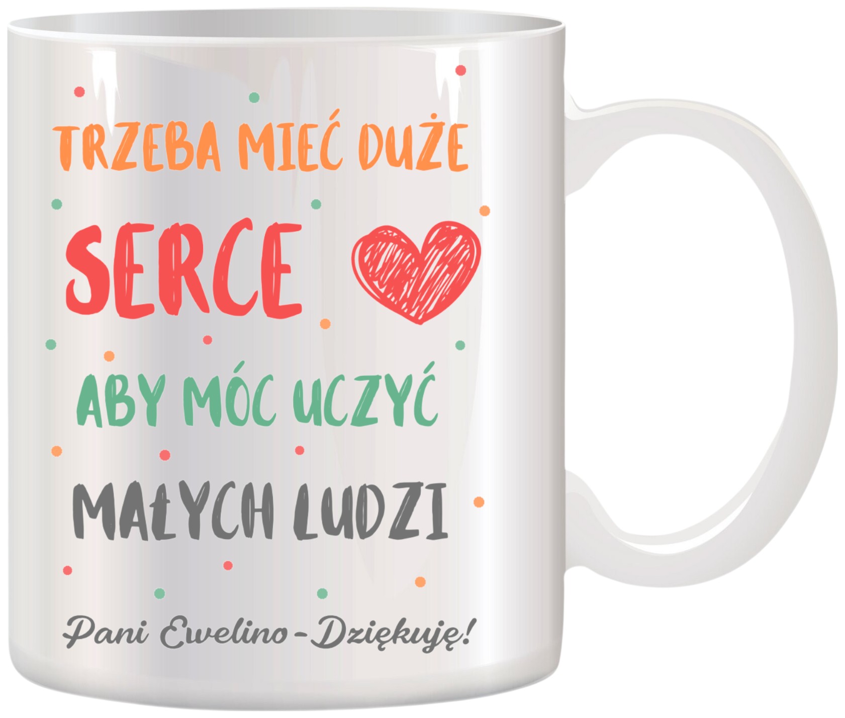 KUBEK Z IMIENIEM PREZENT NA DZIEŃ NAUCZYCIELA WYCHOWAWCY PRZEDSZKOLANKI