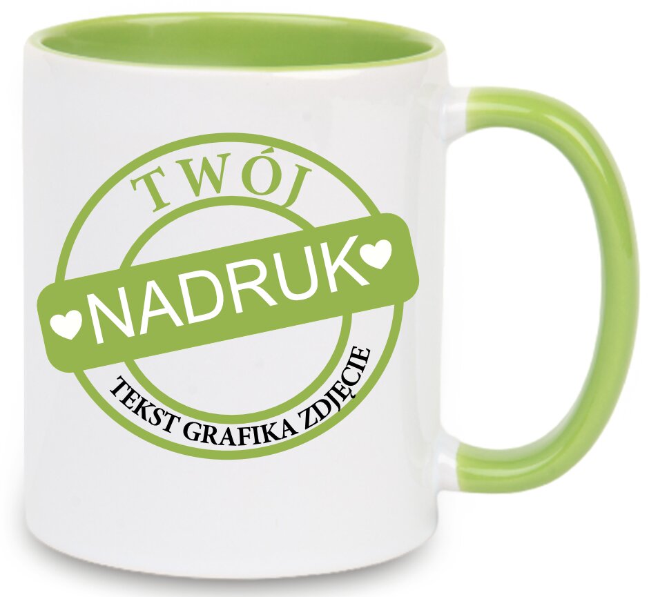 Kubek z nadrukiem zdjęcie grafika tekst logo prezent reklama Twój PROJEKT