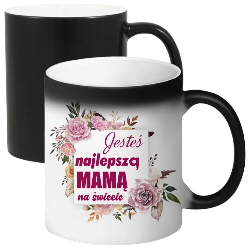 KUBEK MAGICZNY PREZENT NA DZIEŃ MATKI URODZINY DLA MAMY TEŚCIOWEJ WZORY