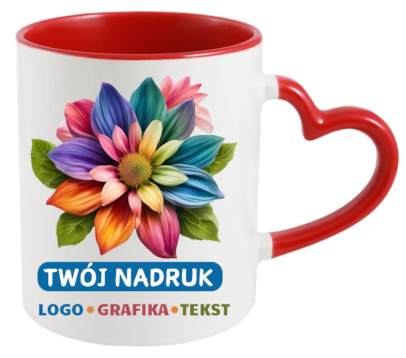 KUBEK Z WŁASNYM NADRUKIEM TWOJE ZDJĘCIE GRAFIKA TEKST LOGO REKLAMA PREZENT