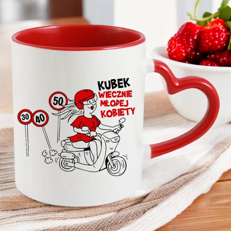 KUBEK Z NADRUKIEM PREZENT DLA KOLEŻANKI DZIEWCZYNY ŻONY MAMY DZIEŃ KOBIET