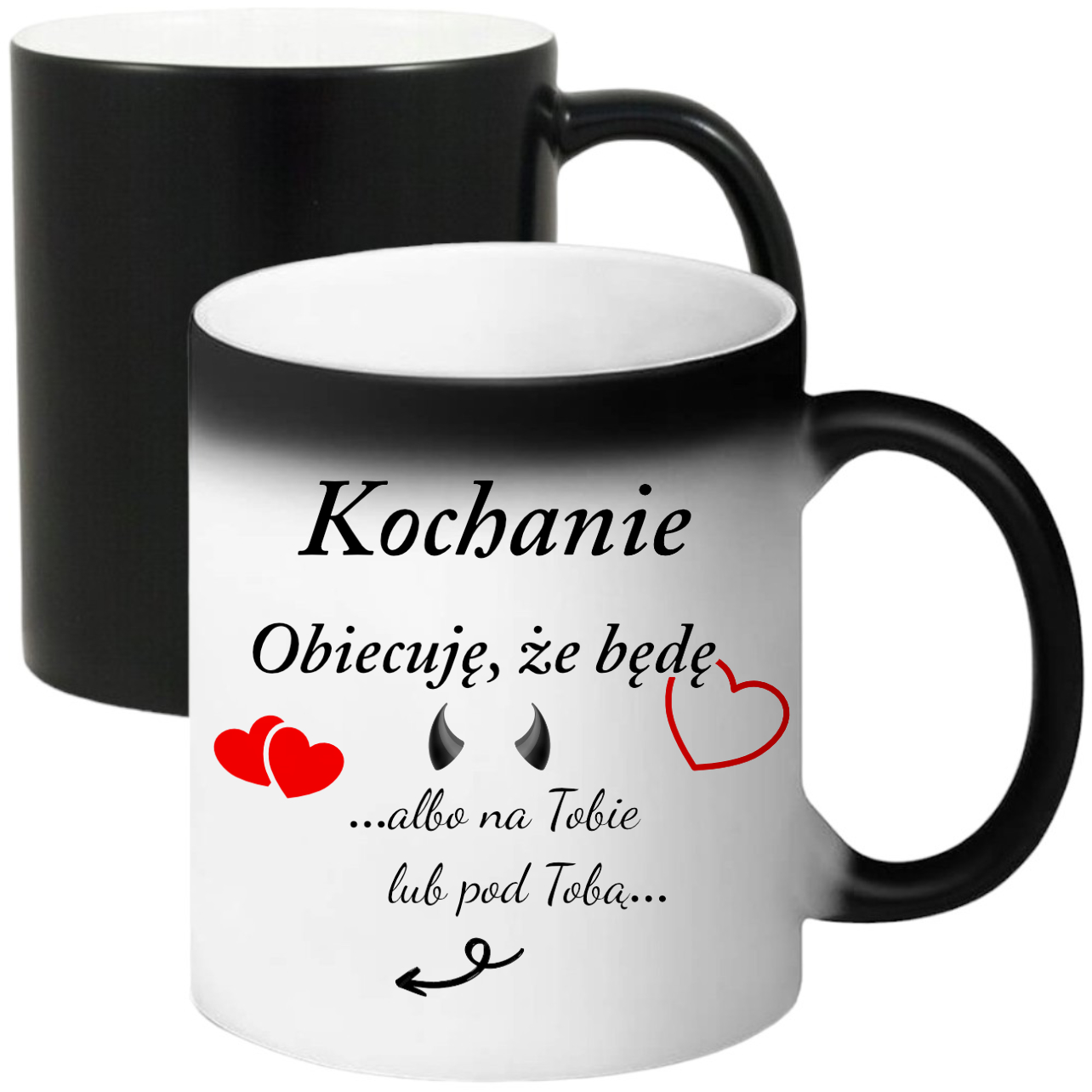 KUBEK MAGICZNY PREZENT DLA DZIEWCZYNY ŻONY MĘŻA CHŁOPAKA WALENTYNKI WZORY