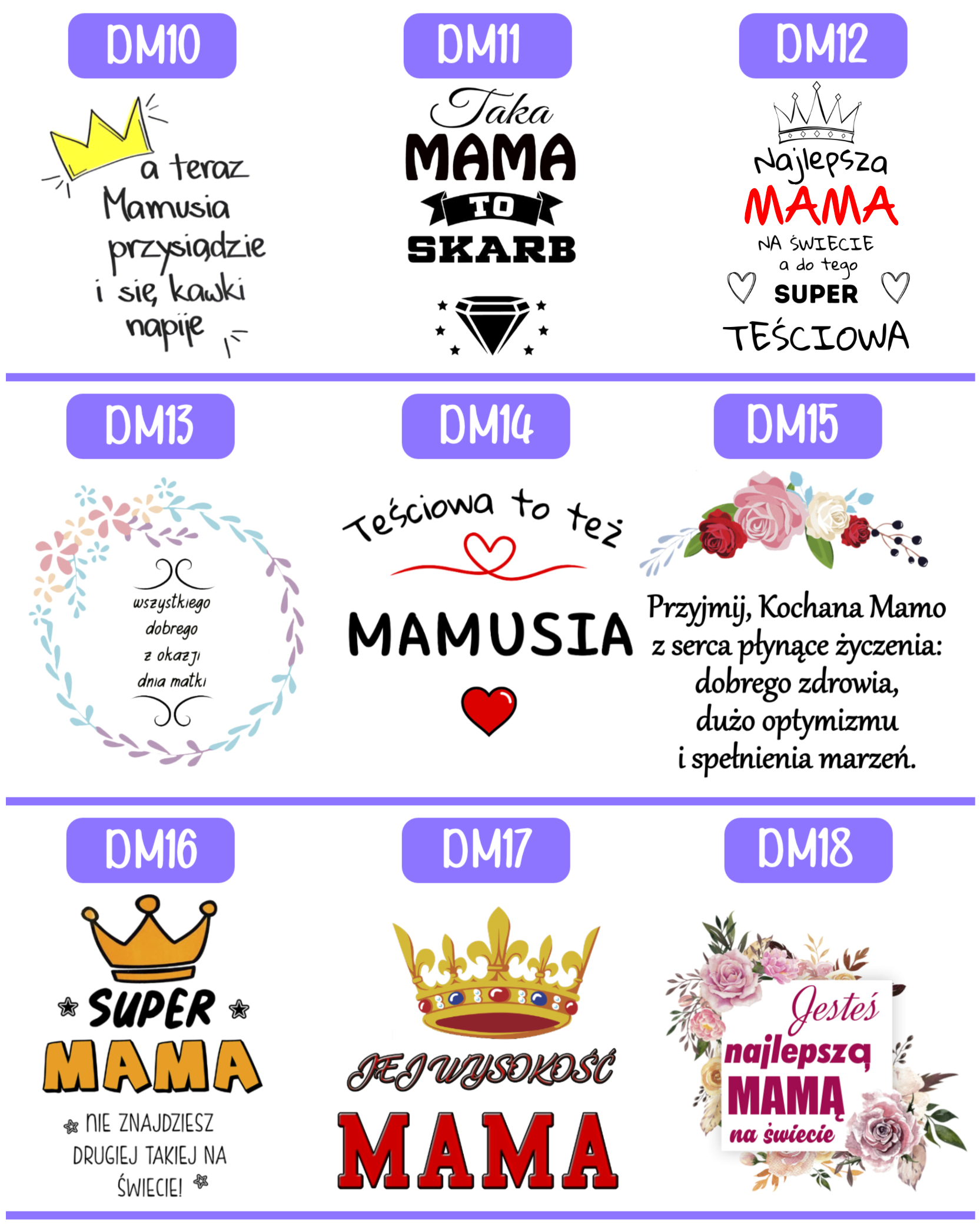 KUBEK MAGICZNY PREZENT NA DZIEŃ MATKI URODZINY DLA MAMY TEŚCIOWEJ WZORY