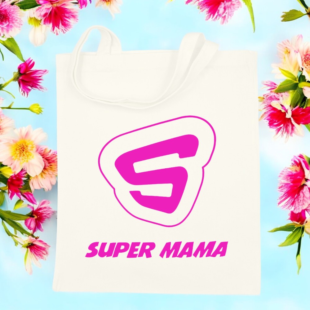 TORBA BAWEŁNIANA PREMIUM NA ZAKUPY Z NADRUKIEM PREZENT DLA MAMY WZORY