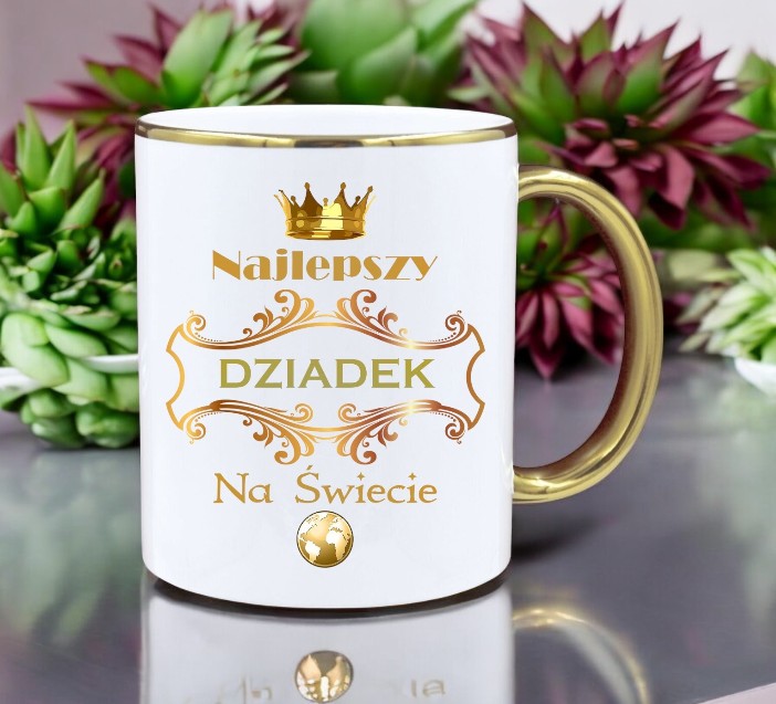 KUBEK Z NADRUKIEM ŚMIESZNY PREZENT DZIEŃ DZIADKA URODZINY IMIENINY DZIADEK