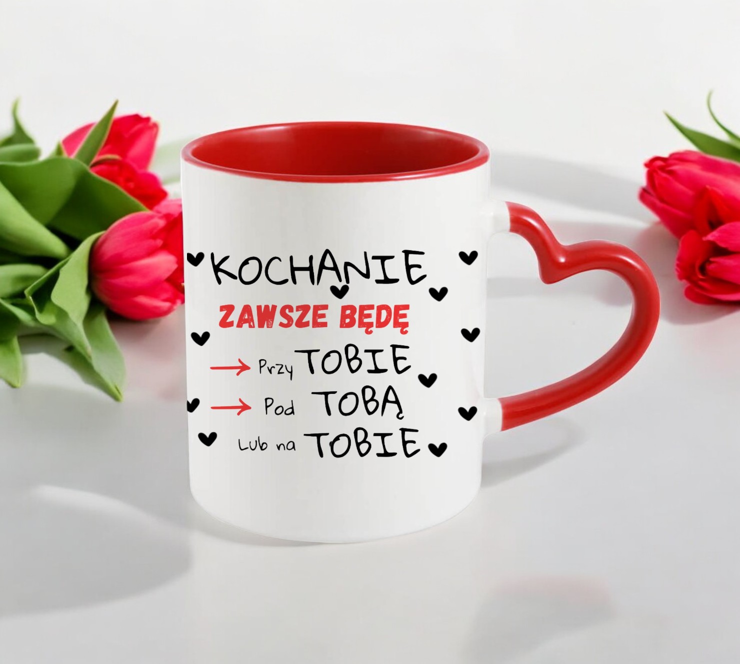 KUBEK Z NADRUKIEM PREZENT DLA ŻONY NA WALENTYNKI DZIEŃ KOBIET URODZINY