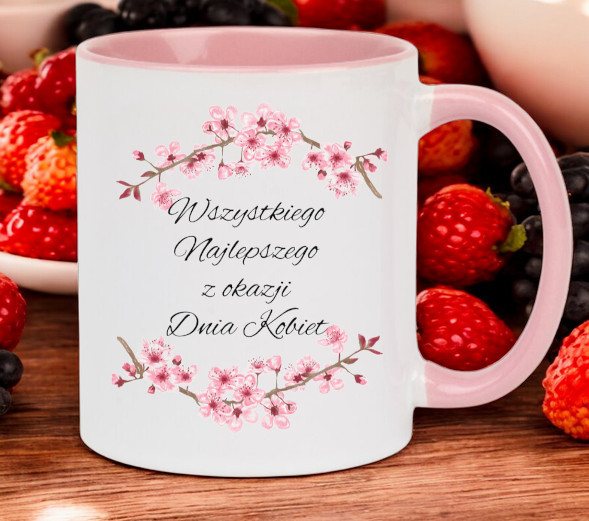 KUBEK Z NADRUKIEM PREZENT DLA KOLEŻANKI DZIEWCZYNY ŻONY MAMY DZIEŃ KOBIET