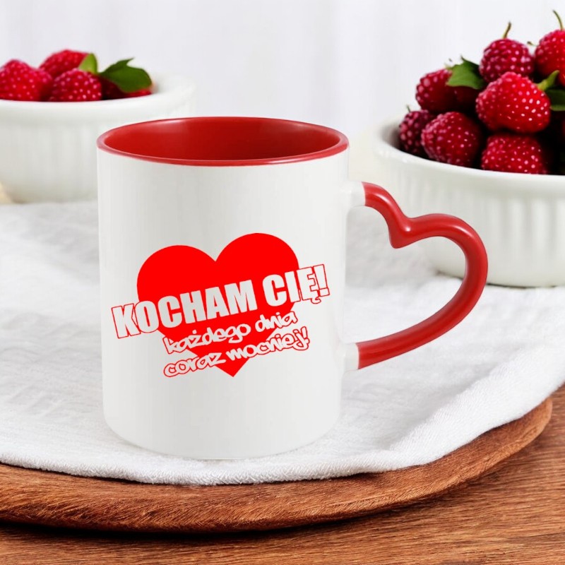 KUBEK Z NADRUKIEM PREZENT DLA ŻONY NA WALENTYNKI DZIEŃ KOBIET URODZINY