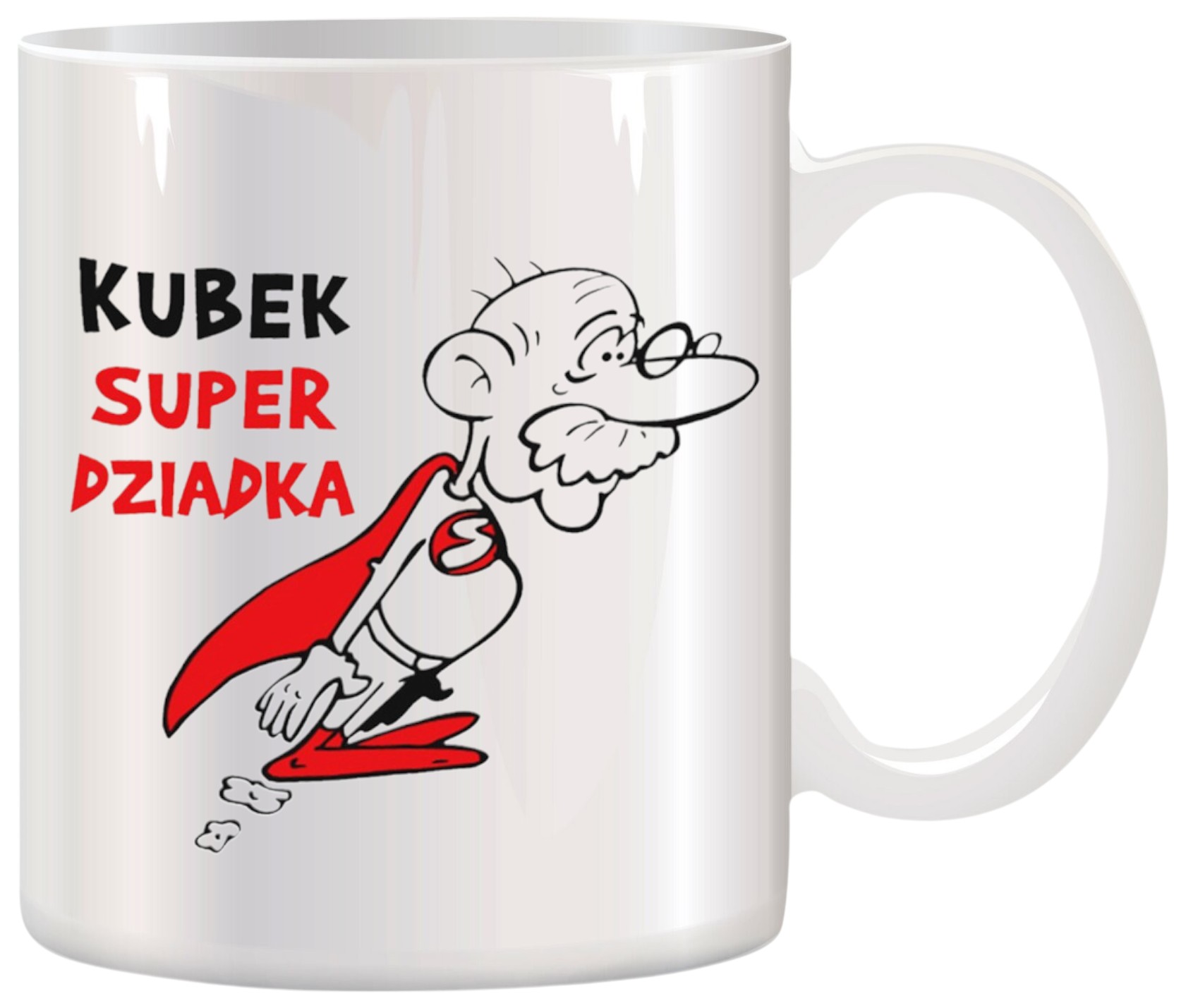 KUBEK Z NADRUKIEM ŚMIESZNY PREZENT DZIEŃ DZIADKA URODZINY IMIENINY DZIADEK