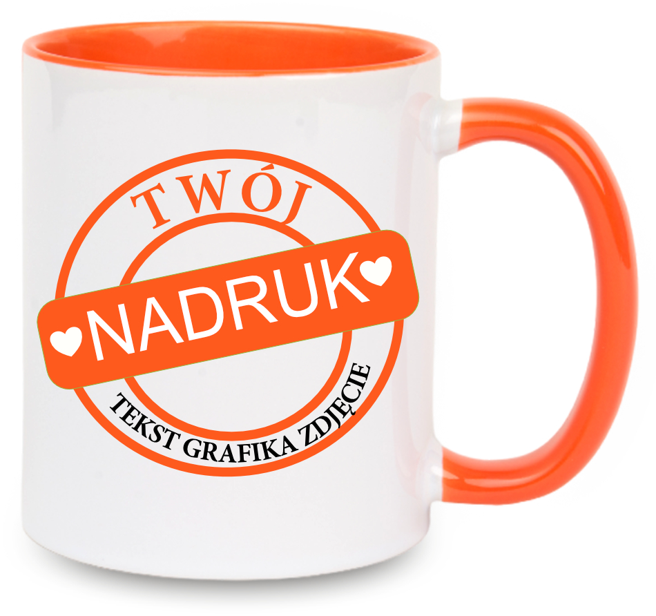 Kubek z nadrukiem zdjęcie grafika tekst logo prezent reklama Twój PROJEKT