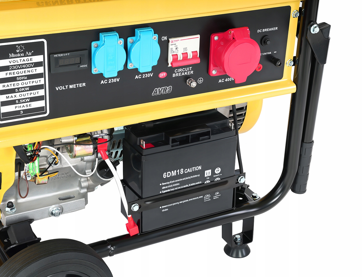 AGREGAT PRĄDOTWÓRCZY 3fazy 230/400V 5500W 13KM AVR