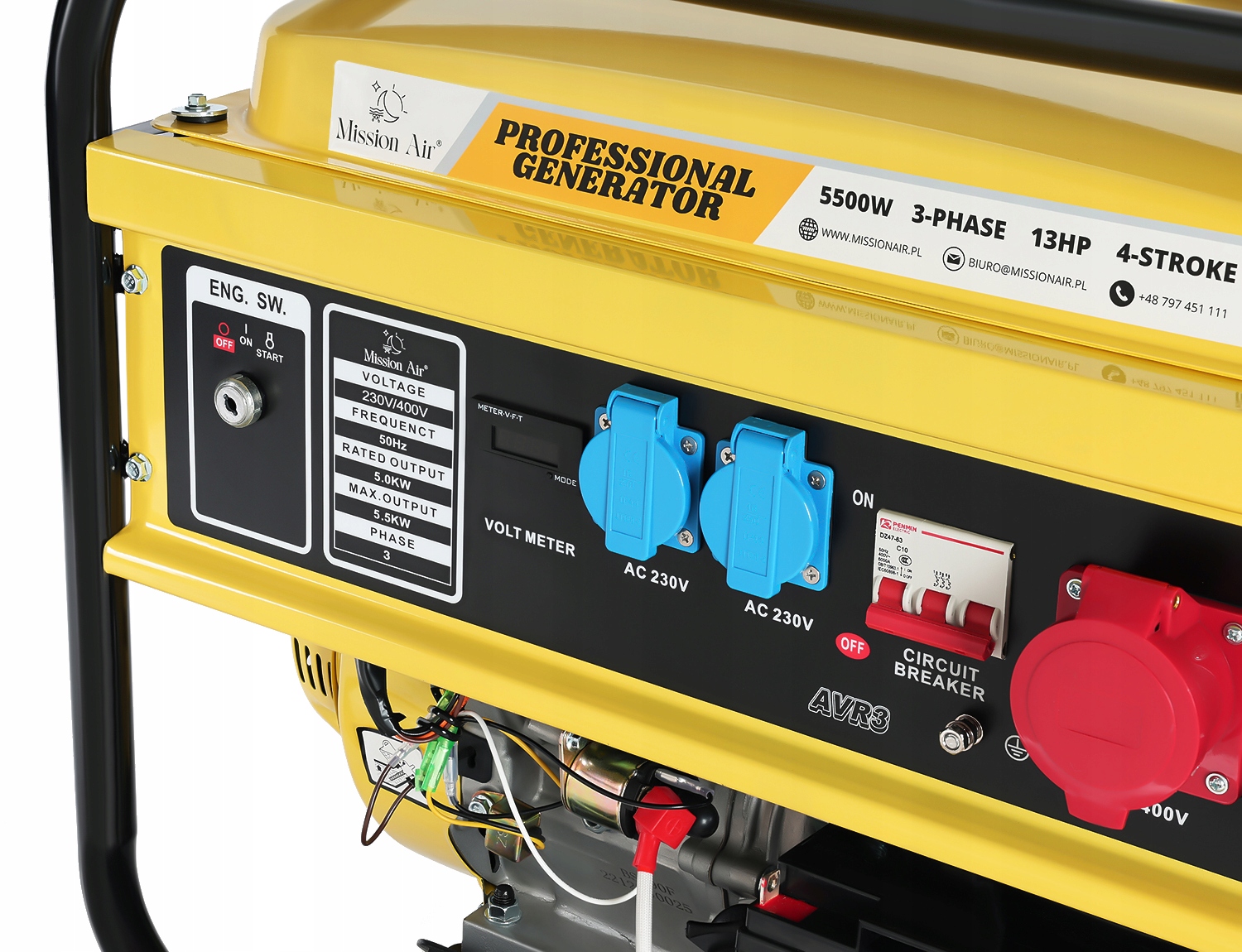 AGREGAT PRĄDOTWÓRCZY 3fazy 230/400V 5500W 13KM AVR