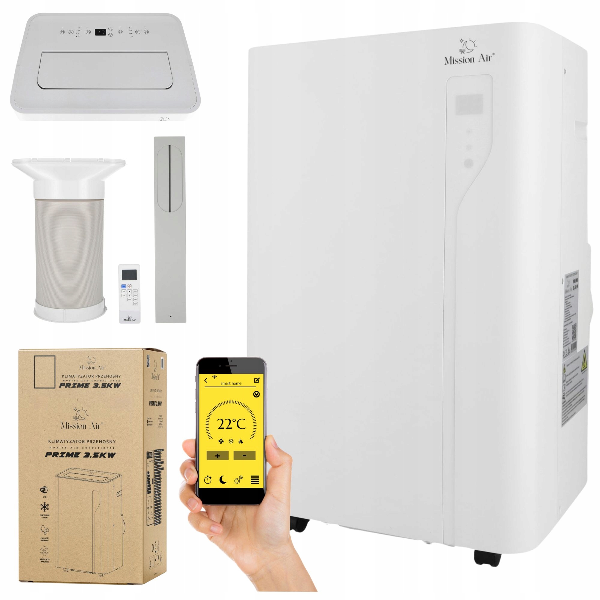 Klimatyzator przenośny Misson Air PRIME 3,5kW osuszacz swing