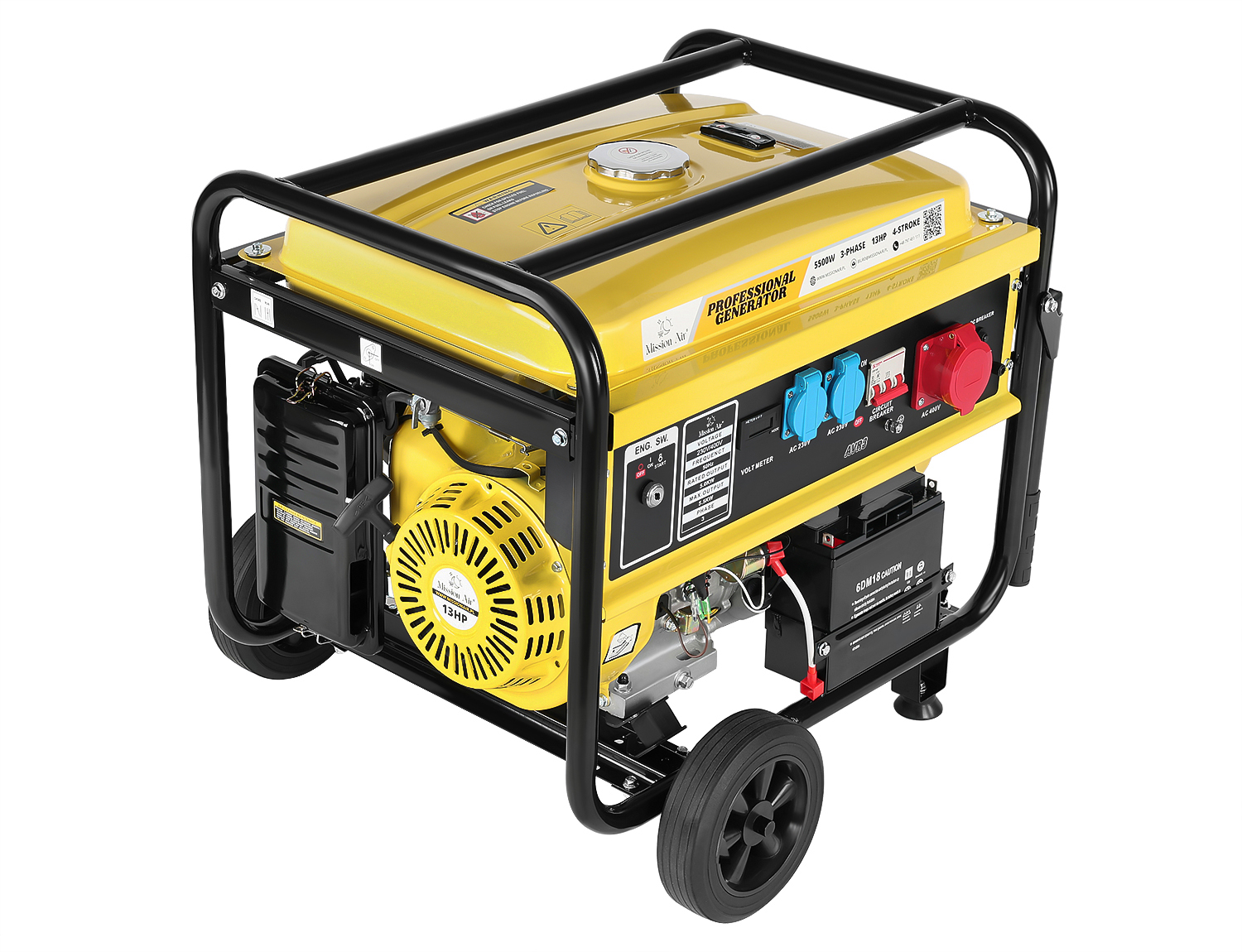 AGREGAT PRĄDOTWÓRCZY 3fazy 230/400V 5500W 13KM AVR