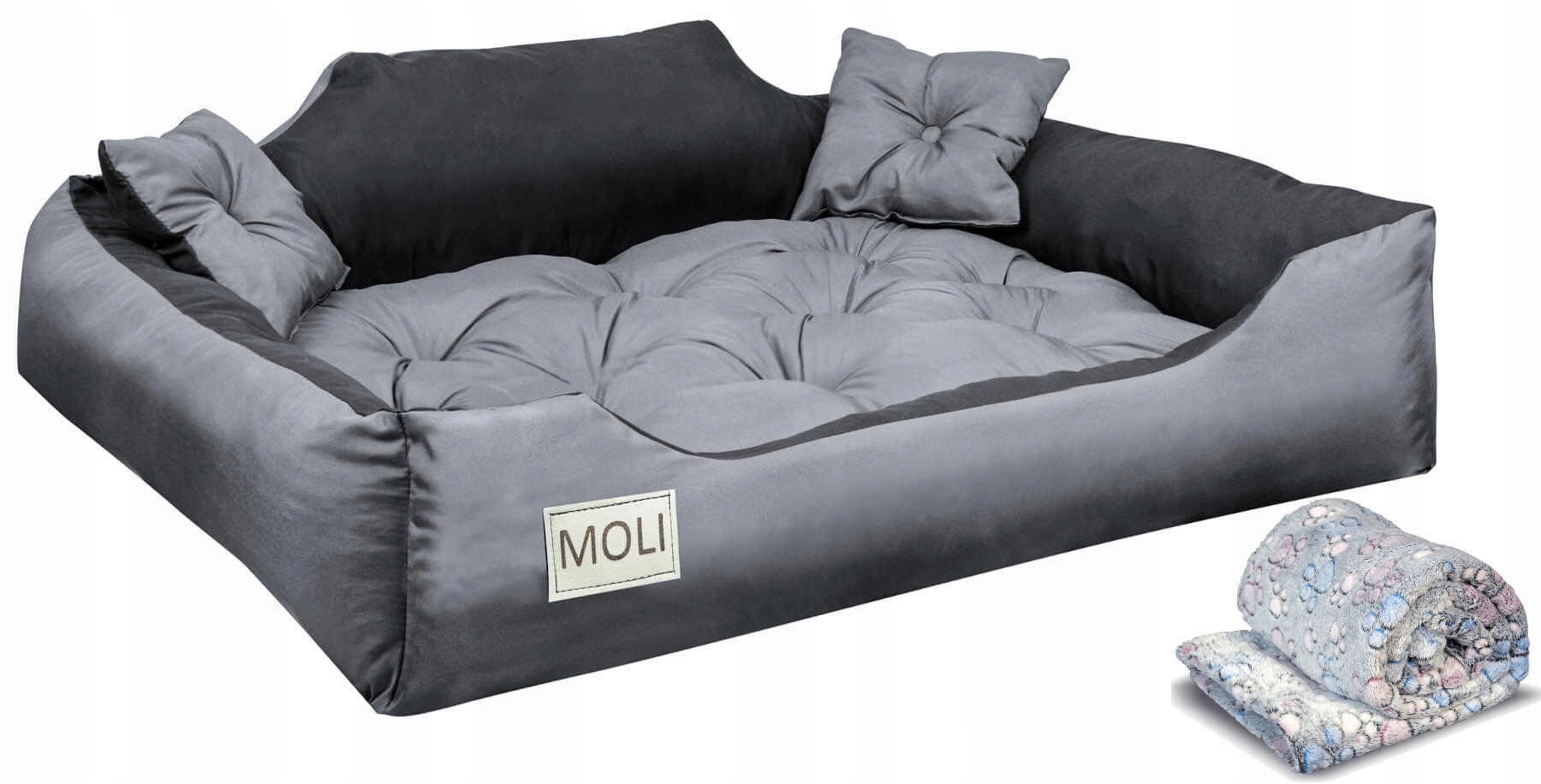 POSŁANIE dla PSA z IMIENIEM 100x75 + KOC POLAROWY