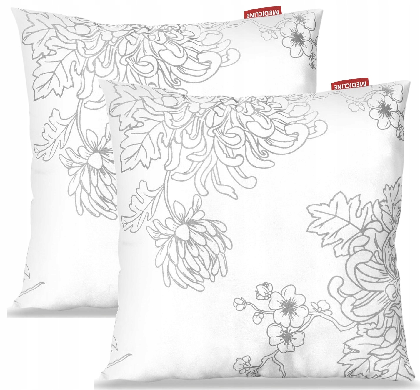 2x PODUSZKA ANTYALERGICZNA 40x40 JASIEK GRUBA MIĘKKA MIKROFIBRA GŁADKA