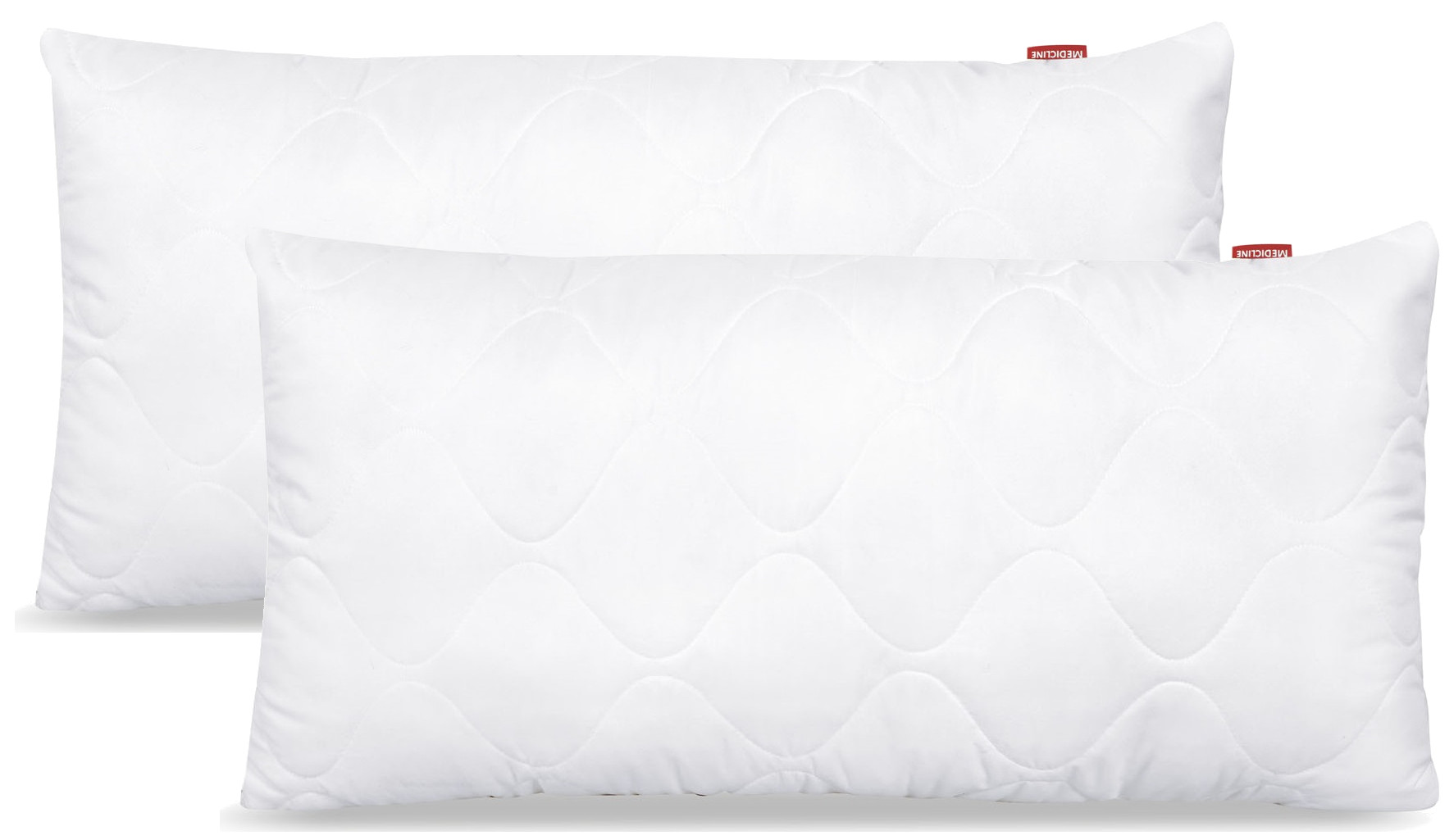 2x PODUSZKA ANTYALERGICZNA 40x80 MIKROFIBRA PIKOWANA GRUBA