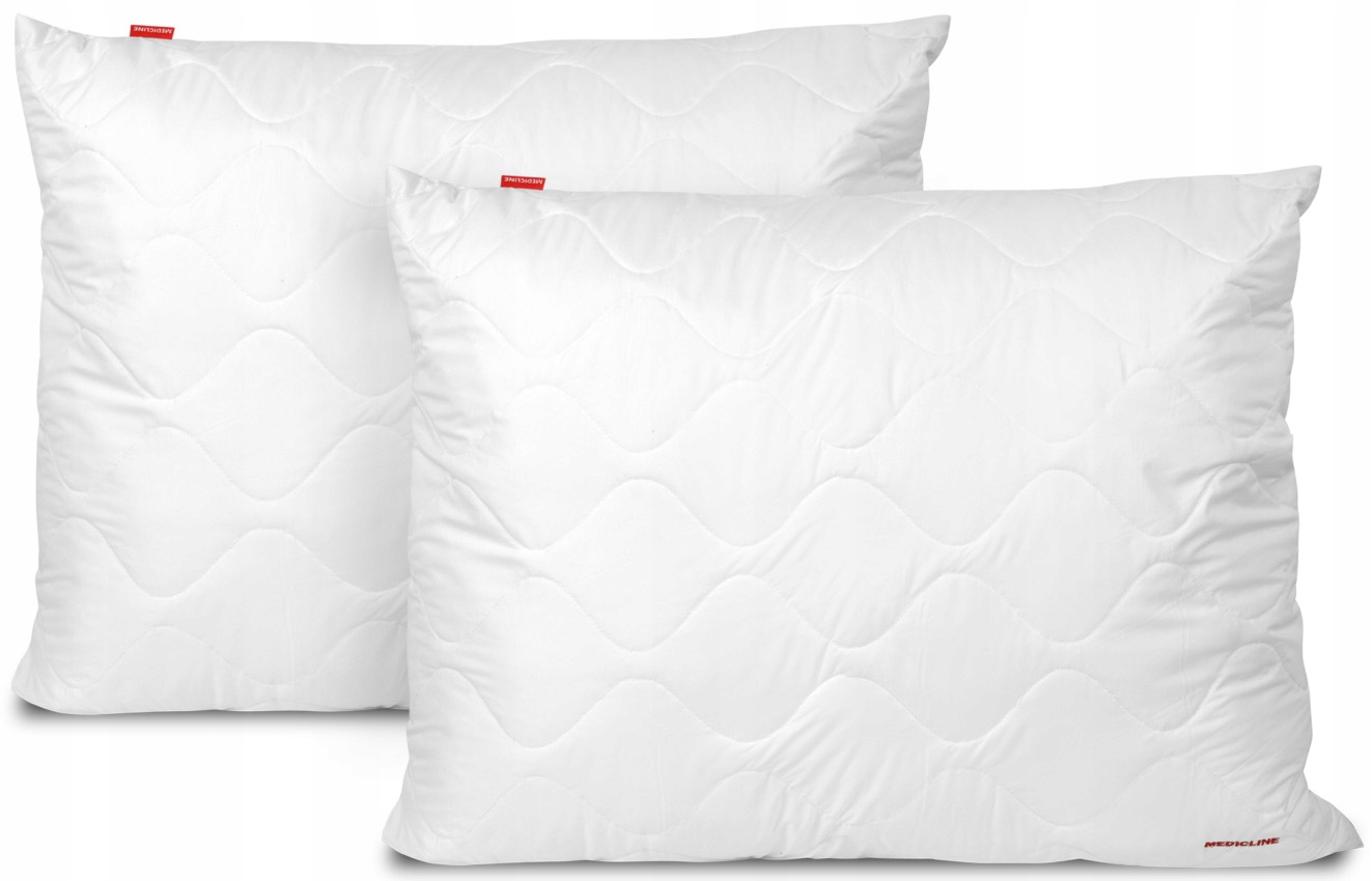 2x PODUSZKA ANTYALERGICZNA 70x80 MIKROFIBRA GRUBA