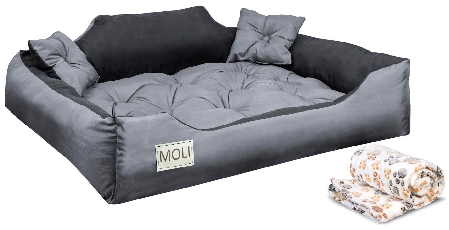 POSŁANIE dla PSA z IMIENIEM 100x75 + KOC POLAROWY