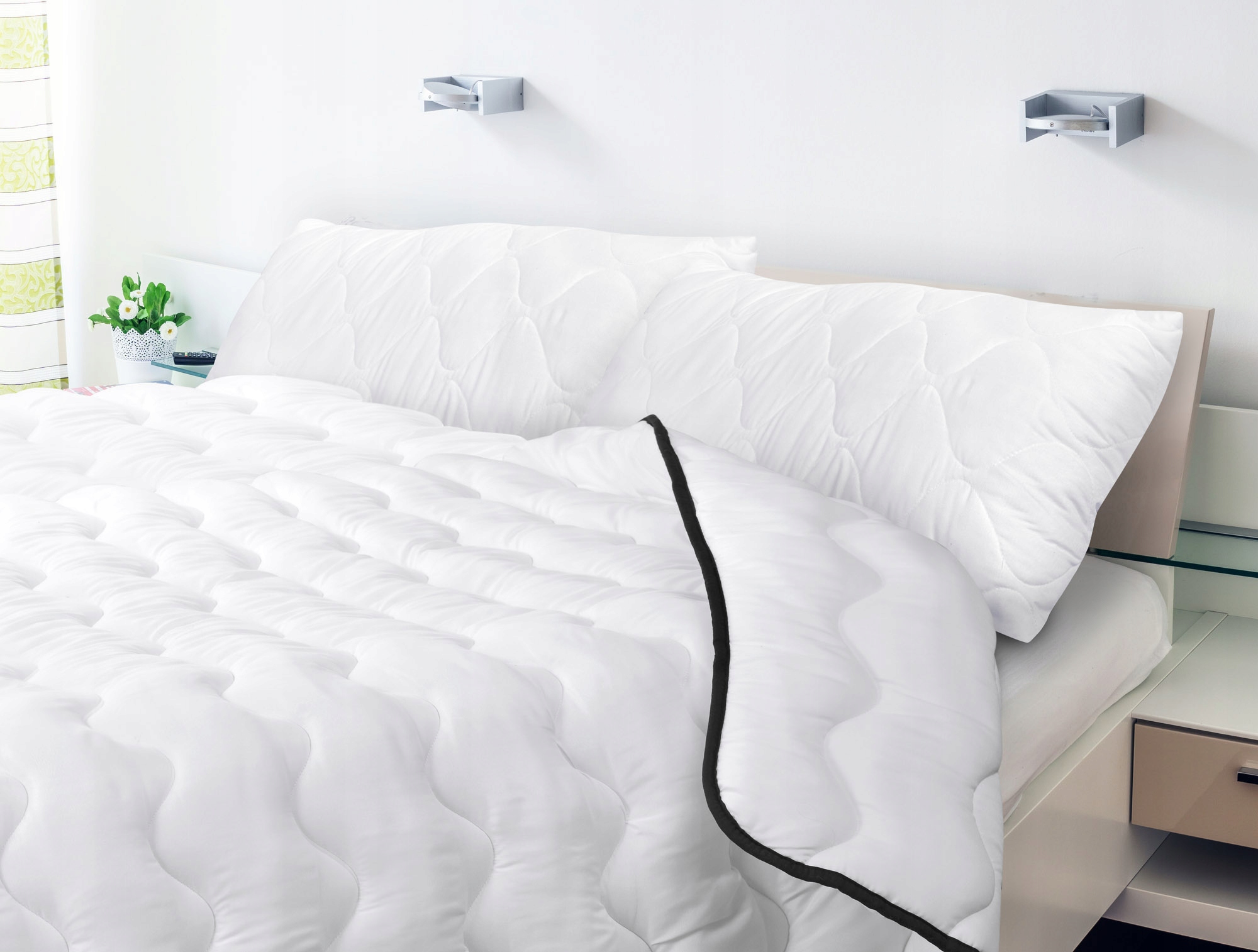 2x PODUSZKA ANTYALERGICZNA 40x40 JASIEK MIKROFIBRA PIKOWANA GRUBA