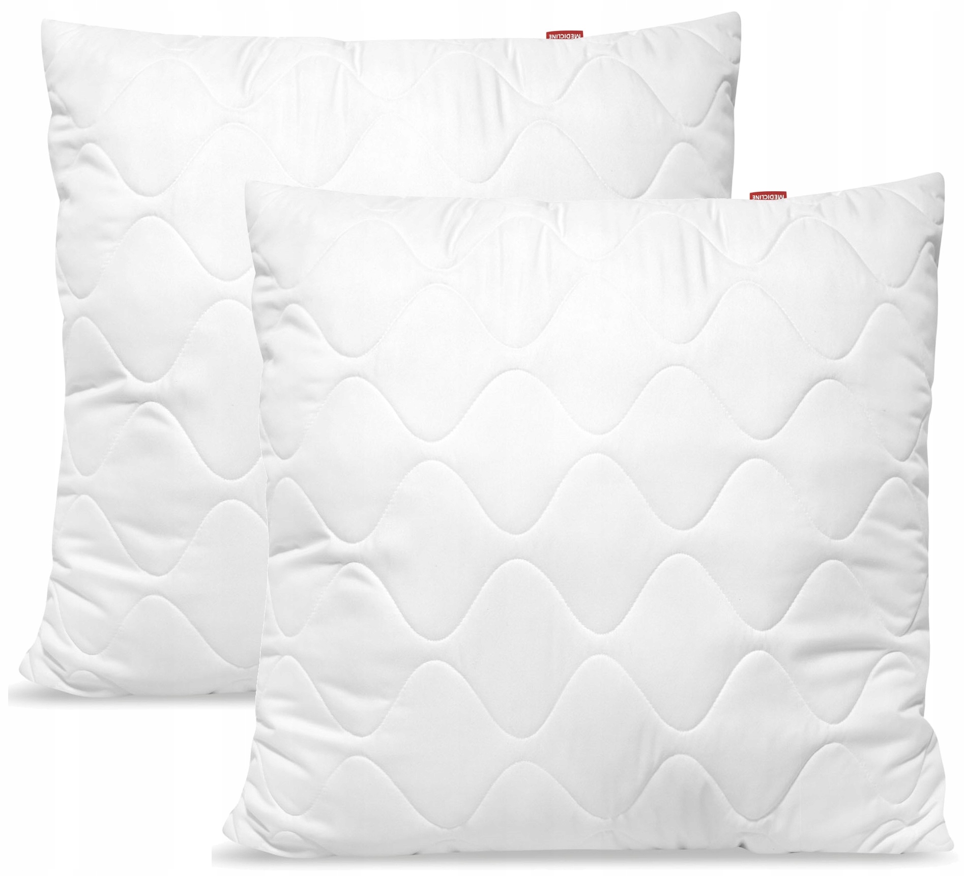 2xPODUSZKA ANTYALERGICZNA 80x80 MIKROFIBRA PIKOWANA GRUBA