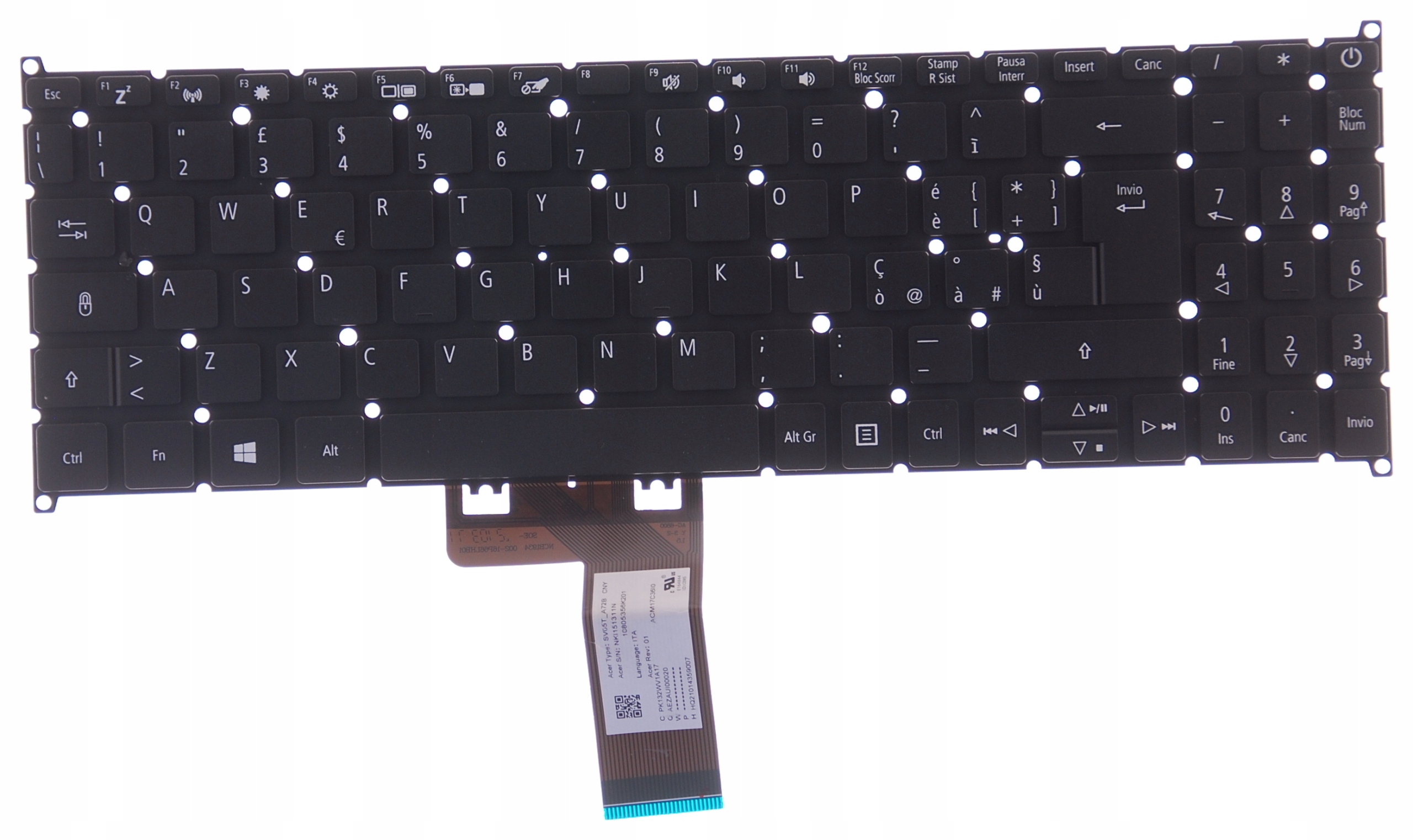 ACER Extensa 215-31 IT Keyboard NKI151311N A | eBay
