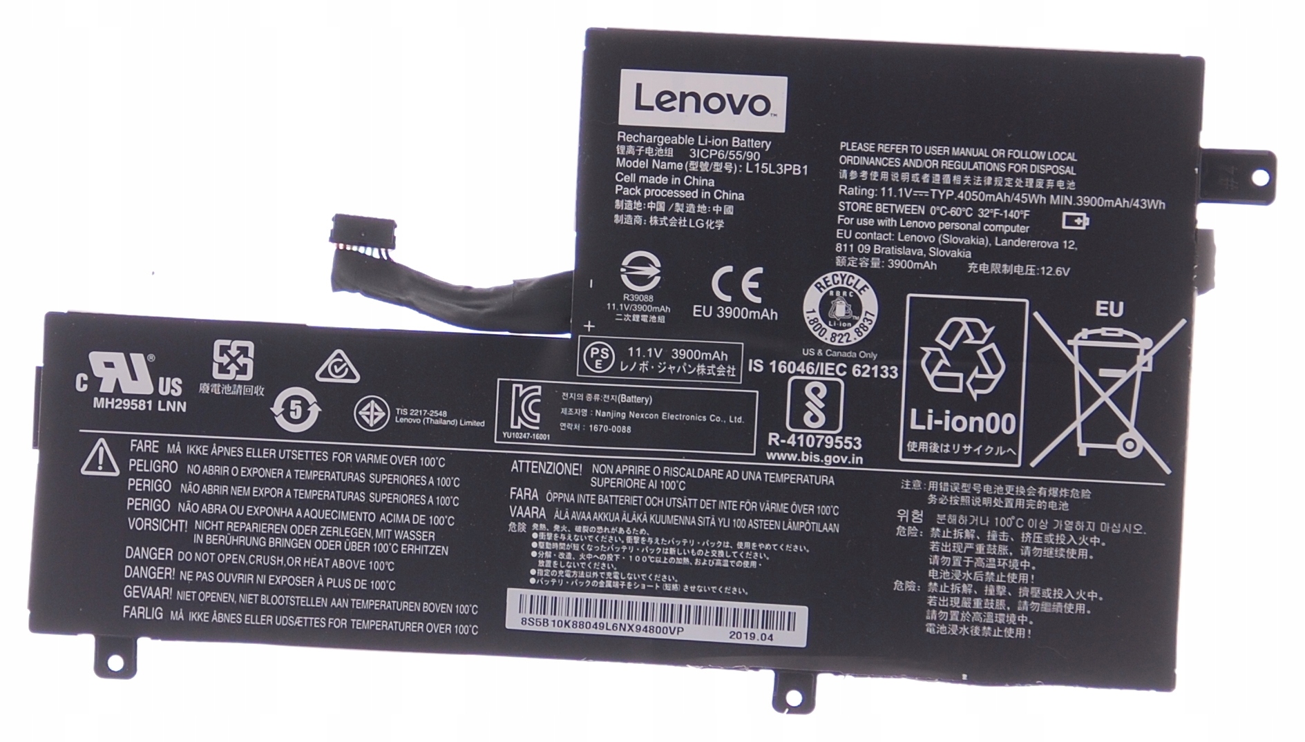 Lenovo Chromebook 本体 ブラック バッテリー新 LENOVO Chromebook N23 3ICP6/55/90 A Battery | eBay