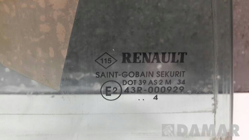 szyba drzwi prawy tyl RENAULT LAGUNA II HB 02r