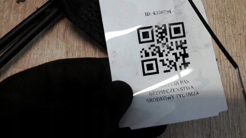 867857713B pas bezpieczeństwa środkowy tył Ibiza