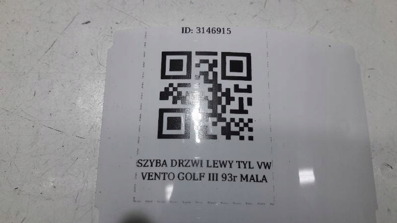 SZYBA DRZWI LEWY TYL VW VENTO GOLF III 93r MALA