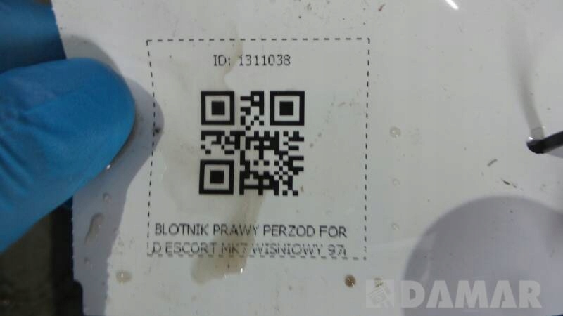 BLOTNIK PRAWY PRZOD FORD ESCORT MK7 WISNIOWY 97r