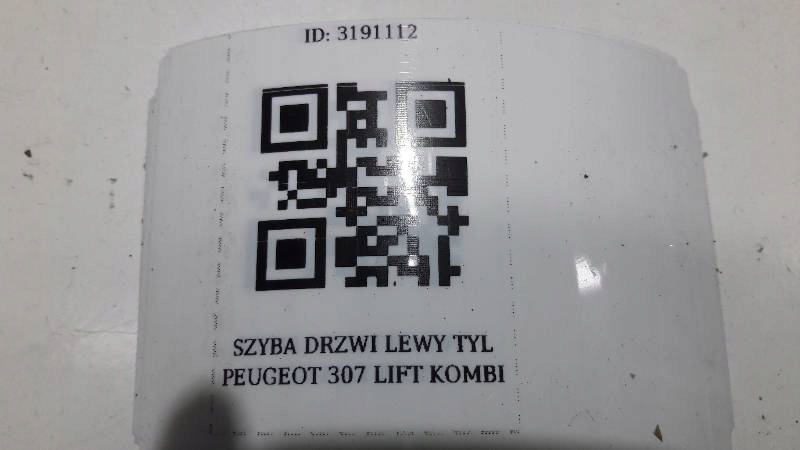 SZYBA DRZWI LEWY TYL PEUGEOT 307 LIFT KOMBI
