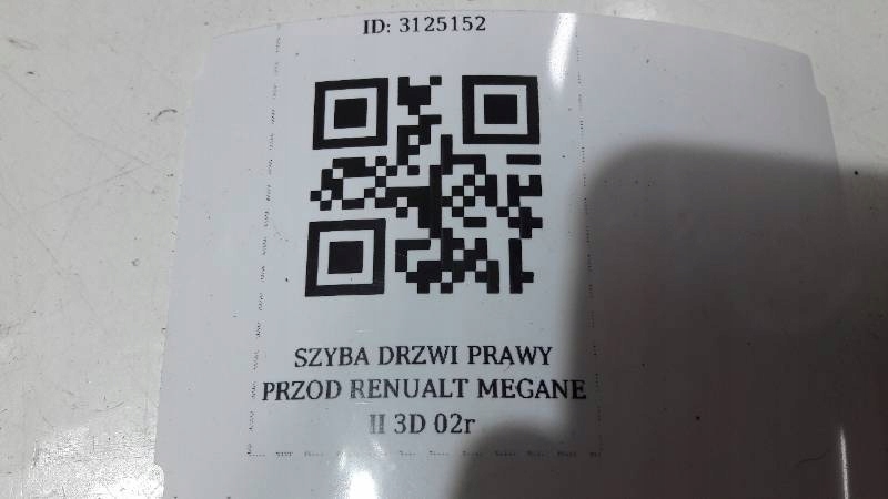 SZYBA DRZWI PRAWY PRZOD RENUALT MEGANE II 02r