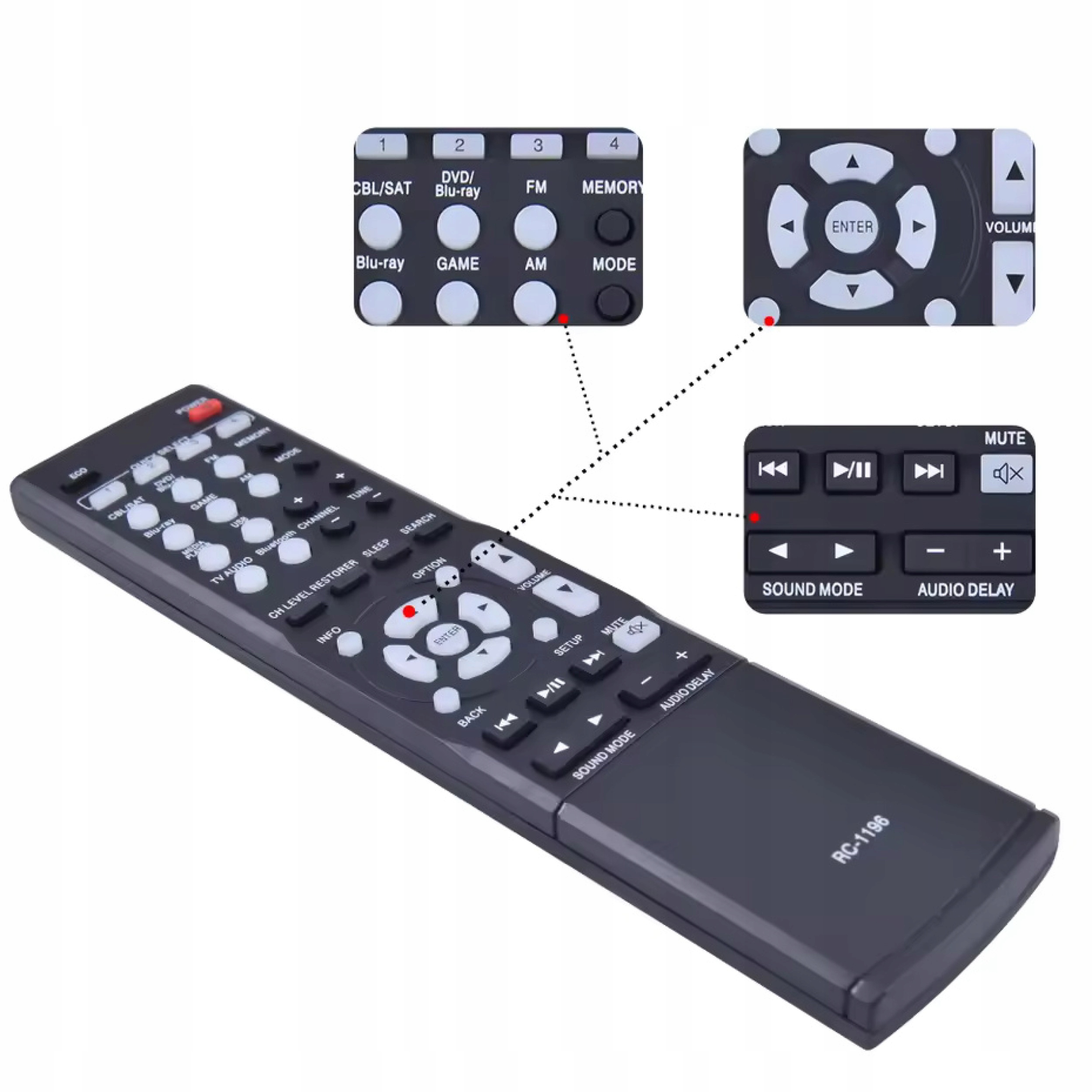 Zdjecie produktu: PILOT DO DENON RC-1196