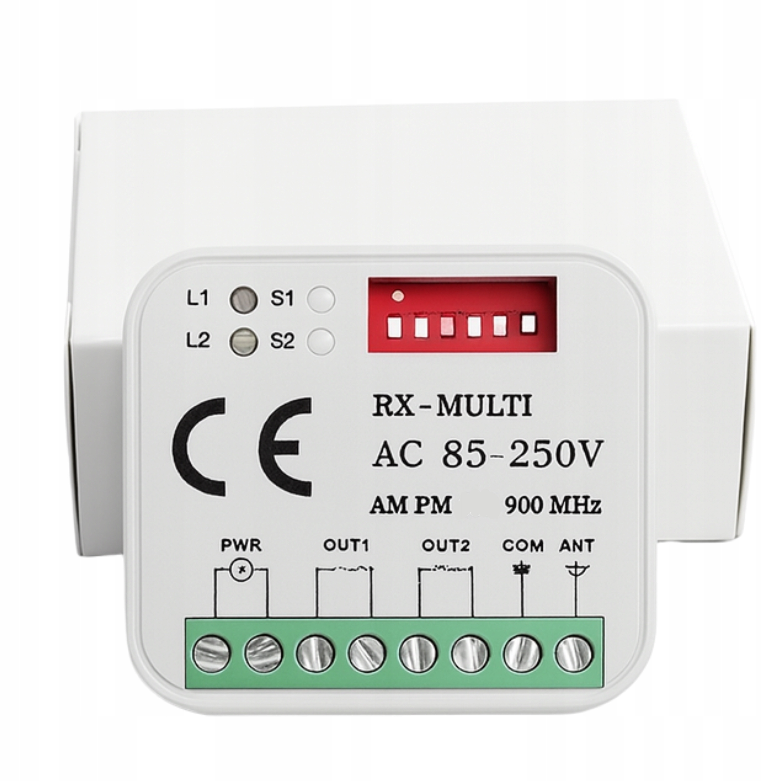 Zdjecie produktu: RADIOODBIORNIK 433-900 MHZ 85-250V SZARY