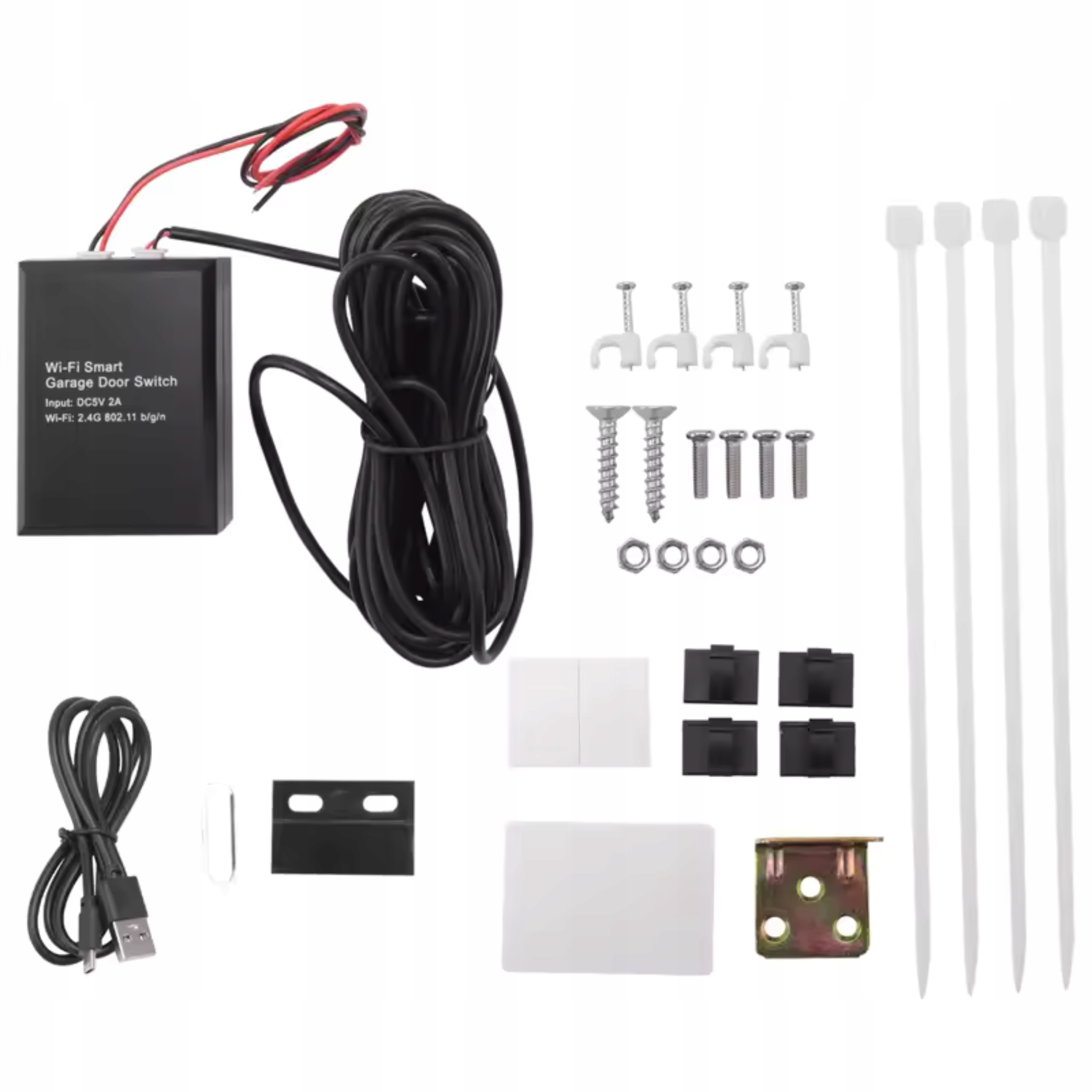 Zdjecie produktu: STEROWNIK BRAMY GARAŻOWEJ SMART SWITCH WiFi TUYA CZARNY ZDALNA OBSŁUGA