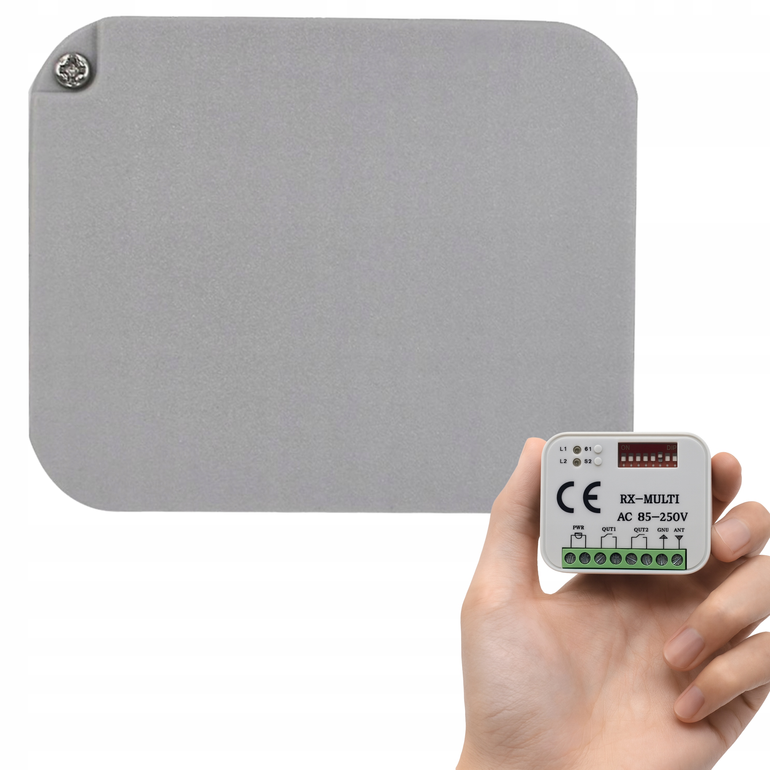 Zdjecie produktu: RADIOODBIORNIK 433-900 MHZ 85-250V SZARY