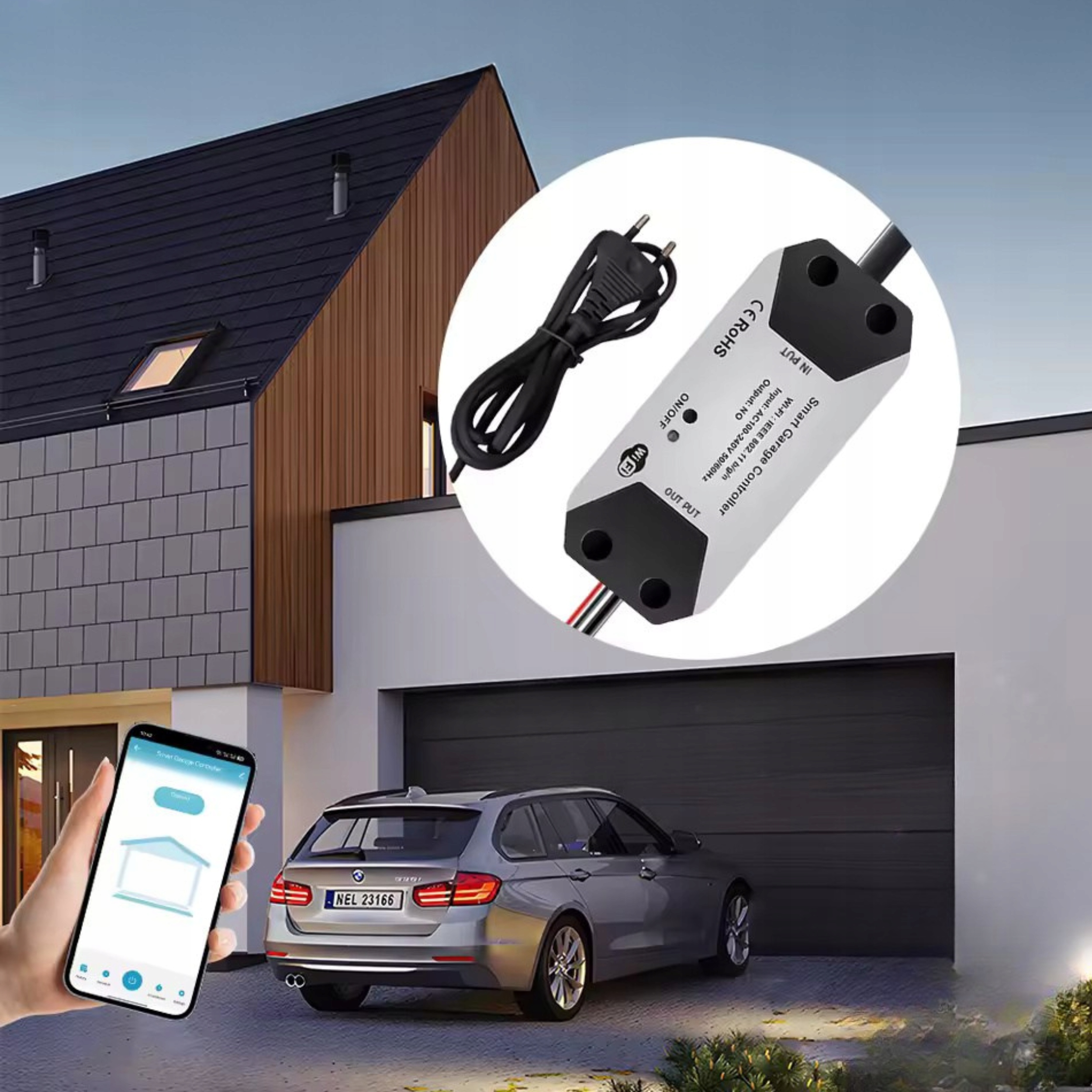 Zdjecie produktu: STEROWNIK BRAMY GARAŻOWEJ SMART SWITCH 12-24 V WiFi TUYA ZDALNA OBSŁUGA