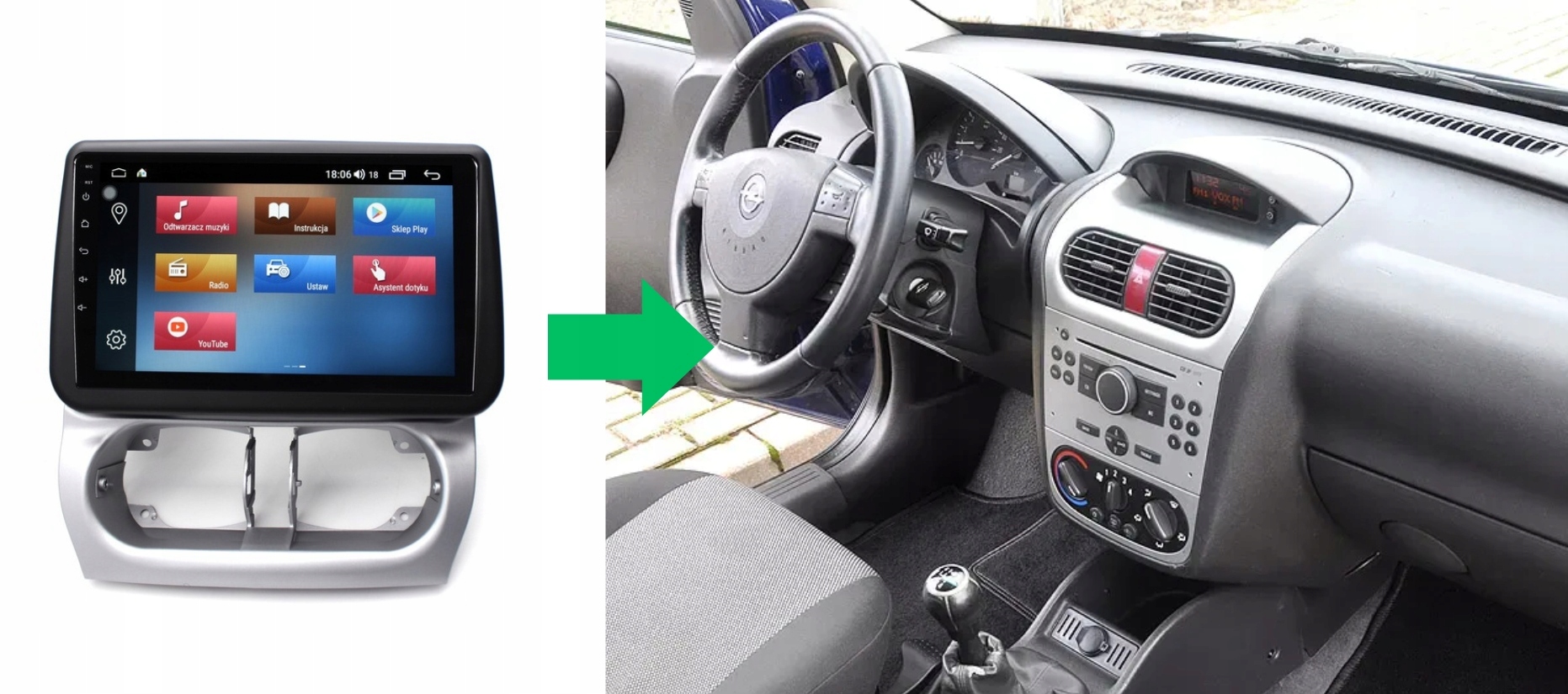 RADIO NAWIGACJA GPS OPEL COMBO C 2001-2011 ANDROID 8/128 GB 5 RADIO NAWIGACJA GPS OPEL COMBO C 2001-2011 ANDROID 8/128 GB