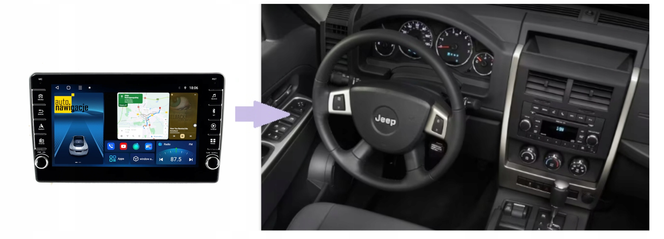 RADIO NAWIGACJA GPS CHRYSLER 200 2010-2014 ANDROID 4/64 GB